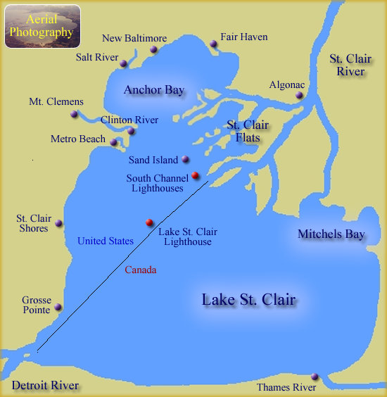 Lake St. Clair Marked Map - MidWest Outdoors